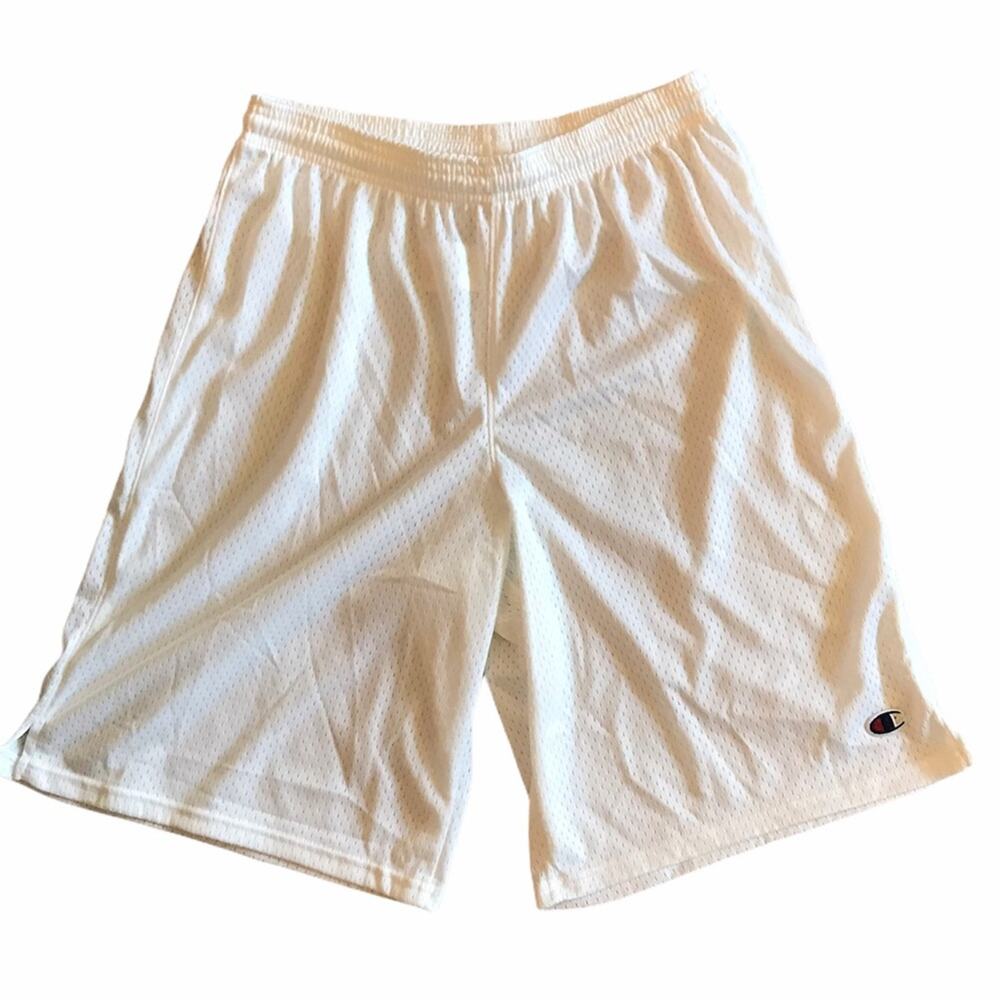 Champion Authentic Basketball Shorts Mesh White L